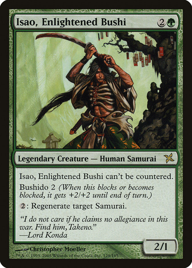 mtg bushido cards Isao, Enlightened Bushi [Betrayers of Kamigawa]