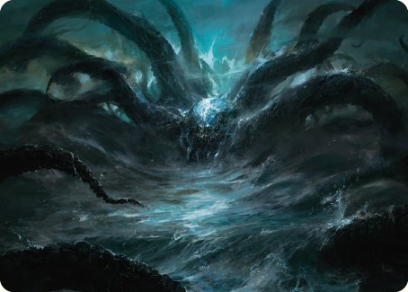 lotr art cards mtg The Watcher in the Water Card [The Lord of the Rings: Tales of Mid Gandalf, Friend of the Shire