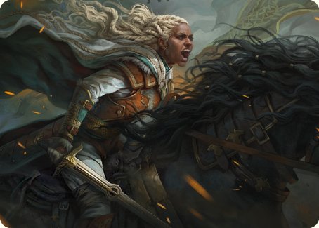 Eowyn, Fearless Knight Art Card [The Lord of the Rings: Tales of Middl