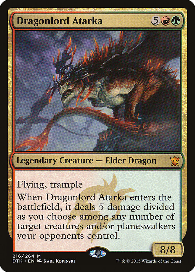 mtg tarkir dragon cards Dragonlord Atarka [Dragons of Tarkir] Copies become tokens.) Enduring Innocence | Promotional Lot sizes:1000ct (2.8¢/card) Explorer