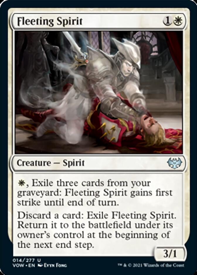 crimson vow mtg cards Fleeting Spirit [Innistrad: Crimson Vow]