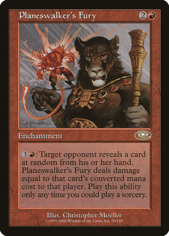 fury mtg card Planeswalker's Fury [Planeshift]