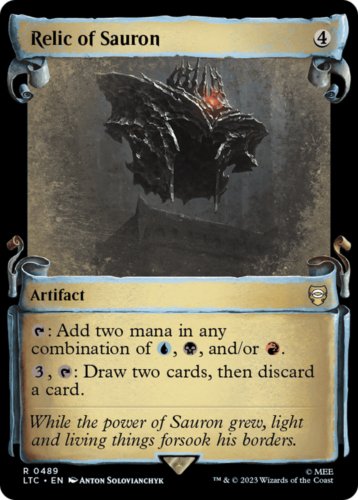 mtg lord of the rings sauron commander deck Relic of Sauron [The Lord of the Rings: Tales of Middle-Earth Commande