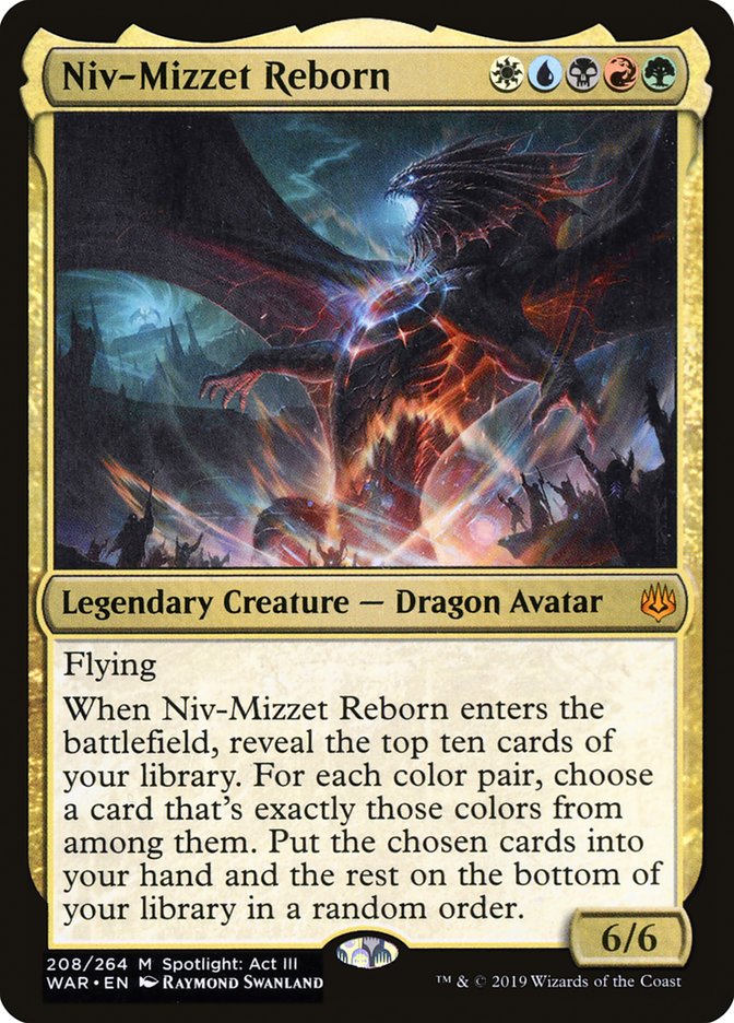 niv mizzet card sleeves Niv-Mizzet Reborn [War of the Spark]