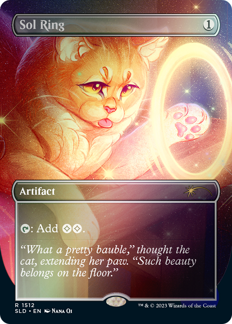 mtg sol ring card Sol Ring (extended art)