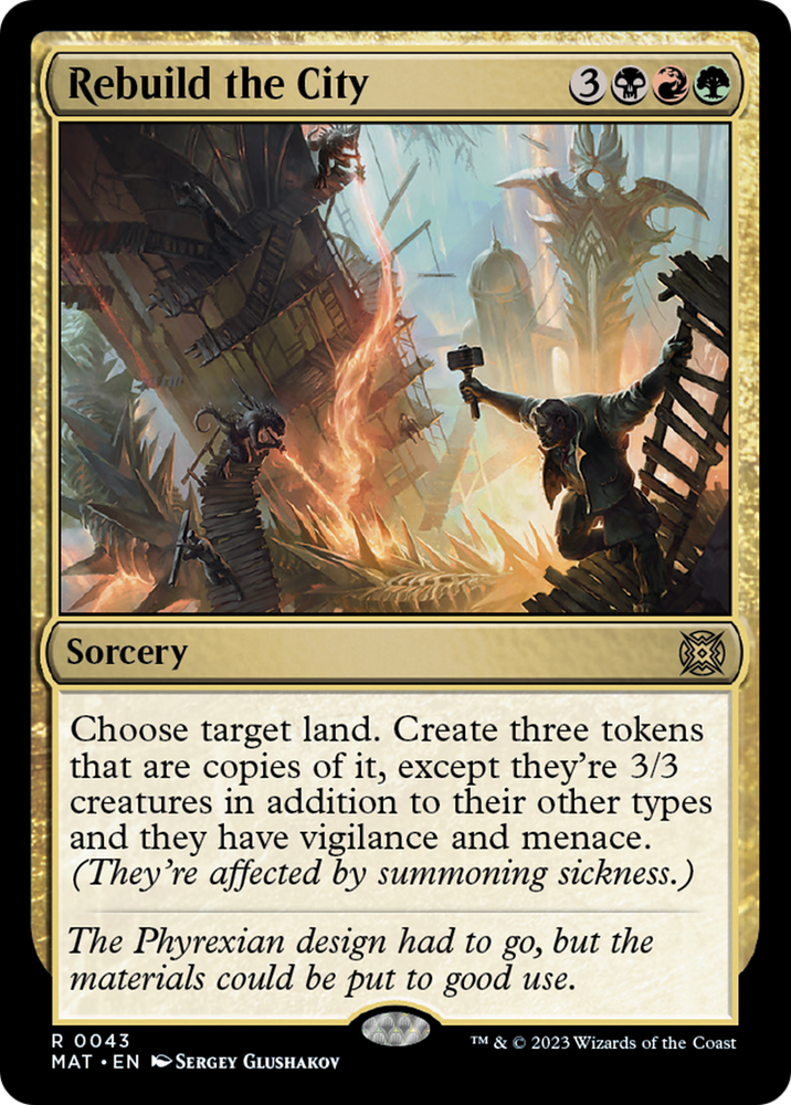 mtg cards with aftermath Doing the Aftermath