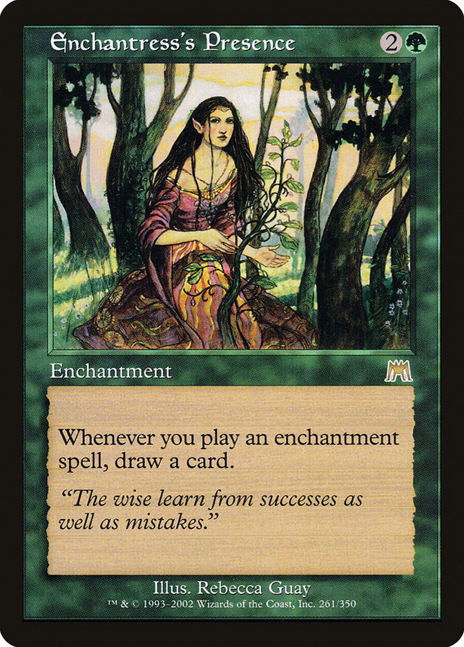 mtg onslaught card Enchantress's Presence [Onslaught]