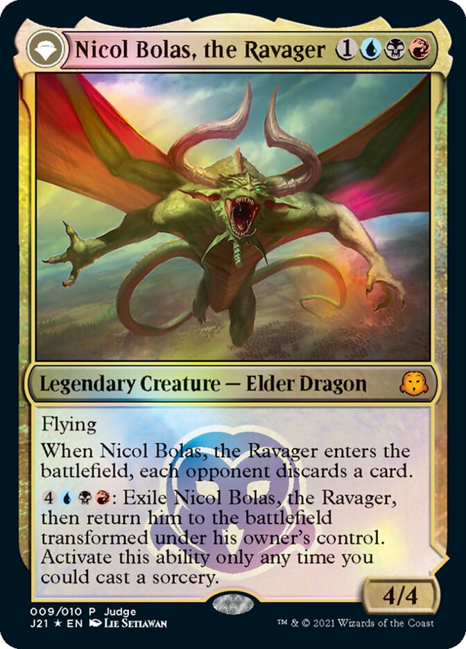 Nicol Bolas, the Ravager // Nicol Bolas, the Arisen [Judge Gift Cards