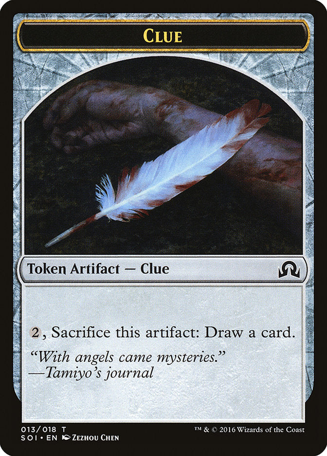 mtg clue token cards MTG Magic the Gathering Token - Clue (12/355) Shadows over Innistrad LP