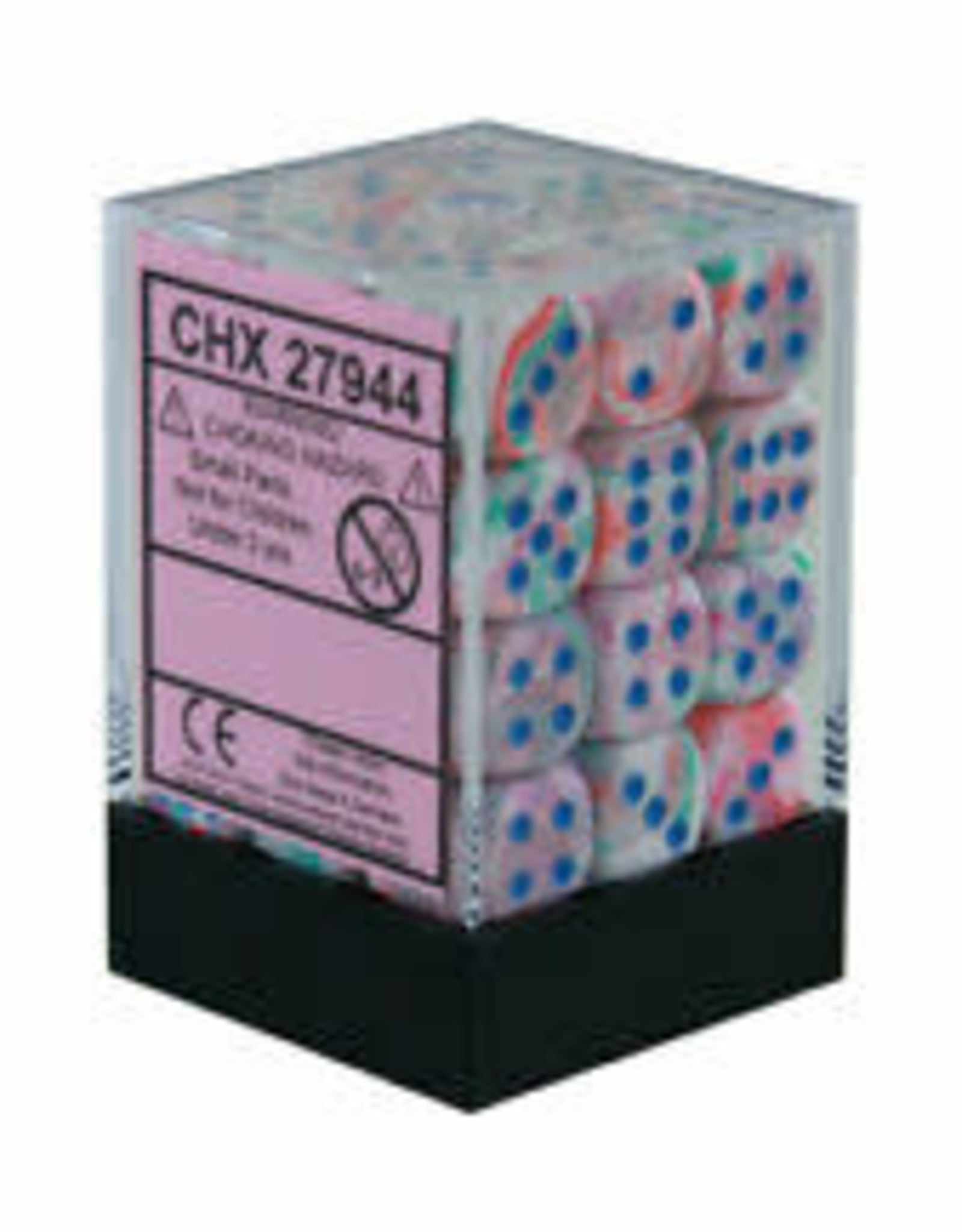 Festive® 12mm d6 Pop Art™/blue Dice Block™ (36 dice)
