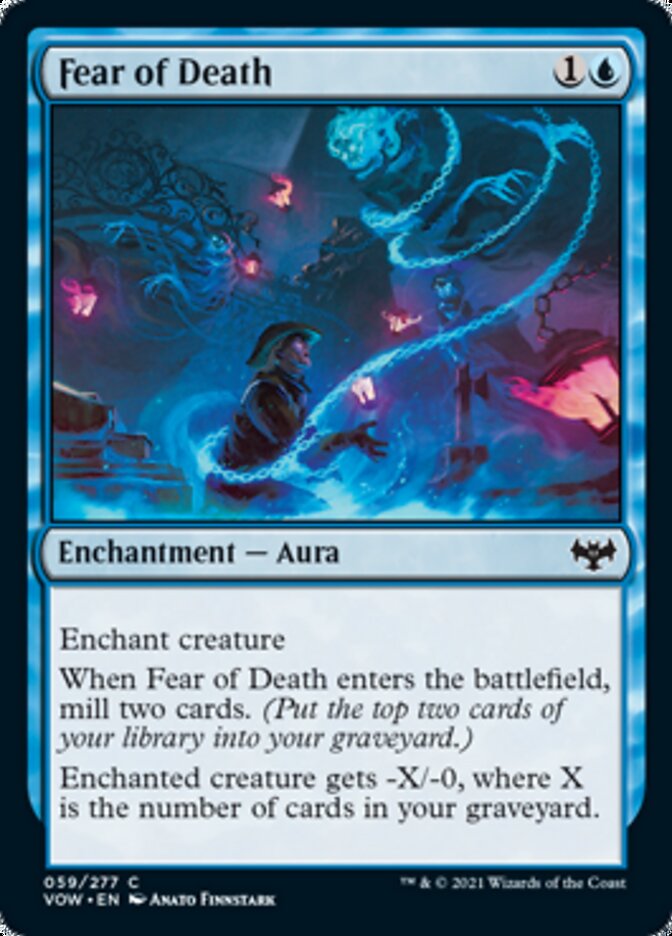 fear mtg card Fear of Death [Innistrad: Crimson Vow]