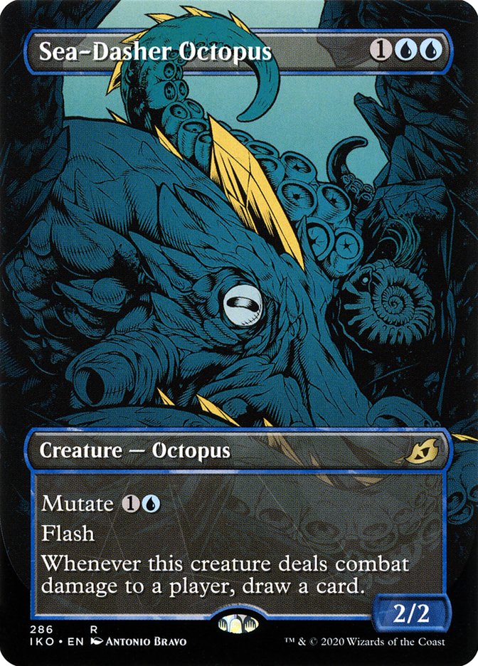octopus cards mtg Magic The Gathering - Kamigawa - Neon Dynasty Mint / near mint condition trading card Sea-Dasher Octopus