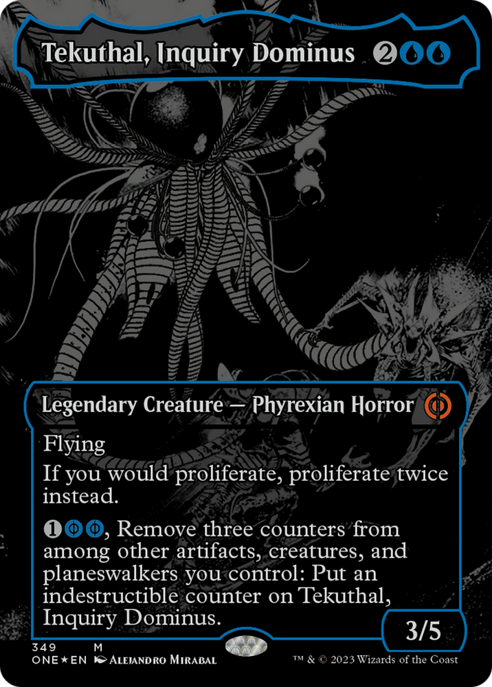 Tekuthal, Inquiry Dominus (Oil Slick Raised Foil) [Phyrexia: All Will Tekuthal, Inquiry Dominus (Oil Slick Raised Foil) [Phyrexia: All Will