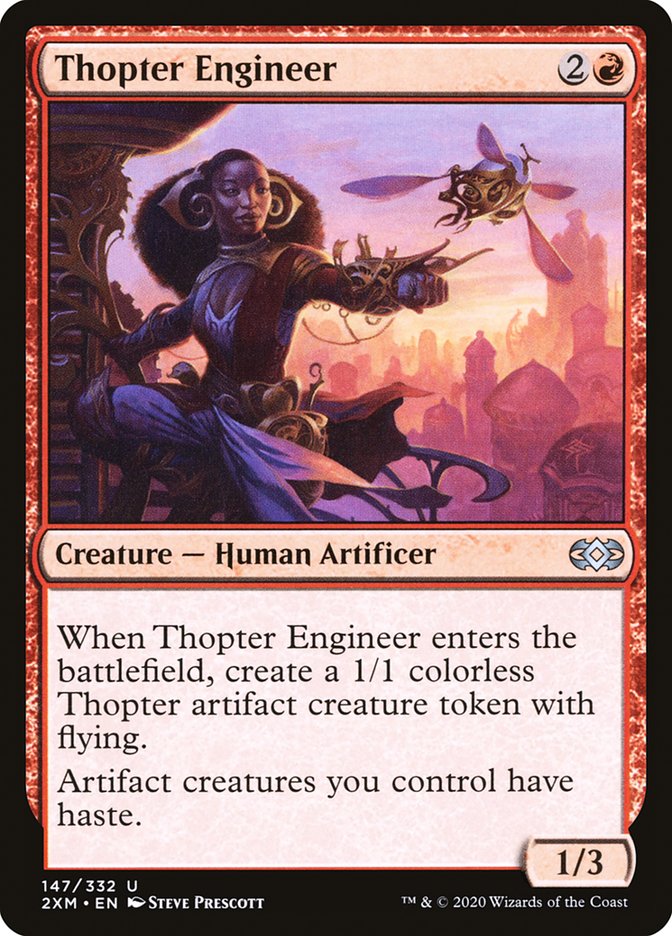 thopter cards mtg Magic The Gathering - Spy Network (079/272) Common Flying Thopter MTG token 1/1 -