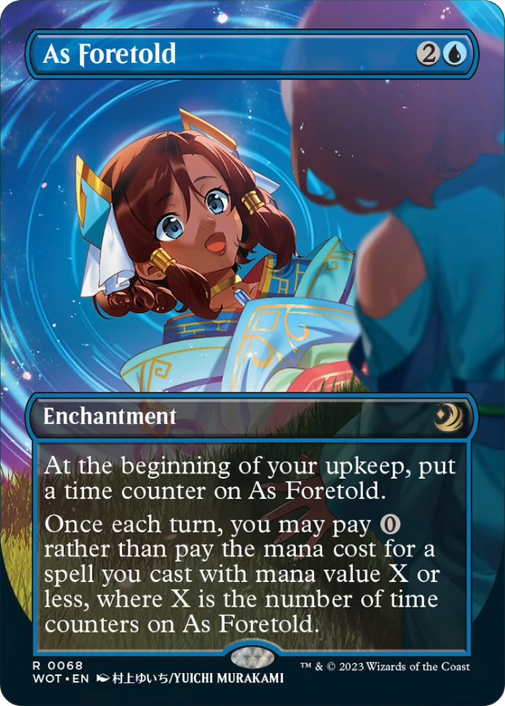 mtg anime borderless cards Sneak Attack (Anime Borderless) (Confetti Foil) [Wilds of Eldraine: En that many 4/4 white Angel creature tokens with flying and vigilance are created instead. Teysa, Orzhov Scion - Anime
