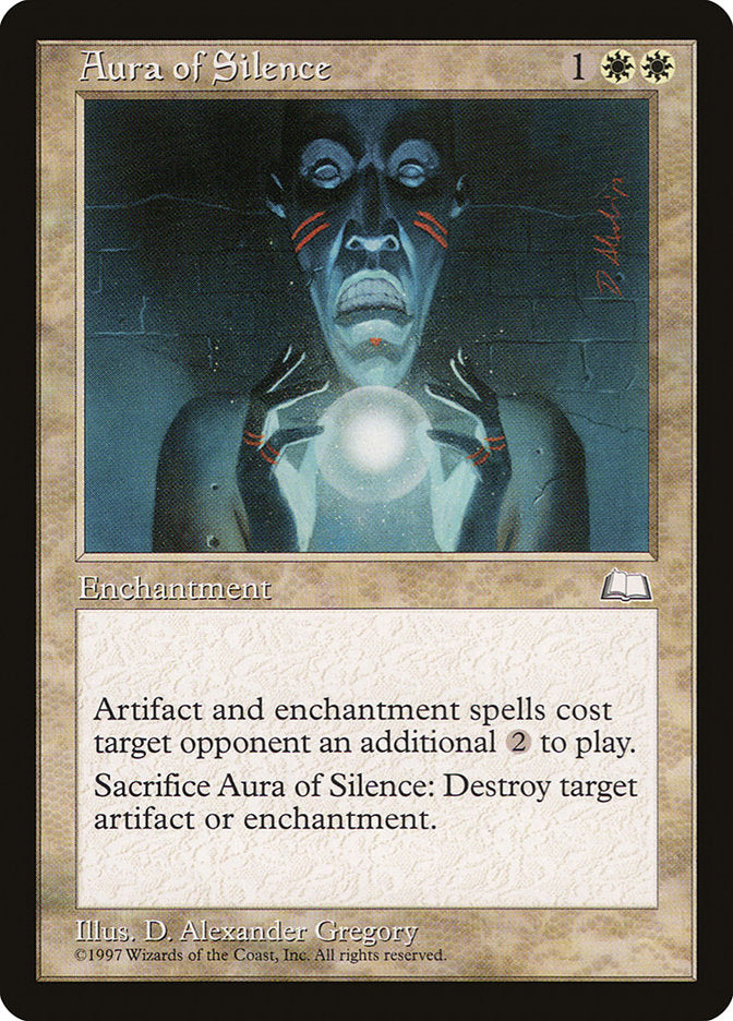 silence mtg card Aura of Silence [Weatherlight]