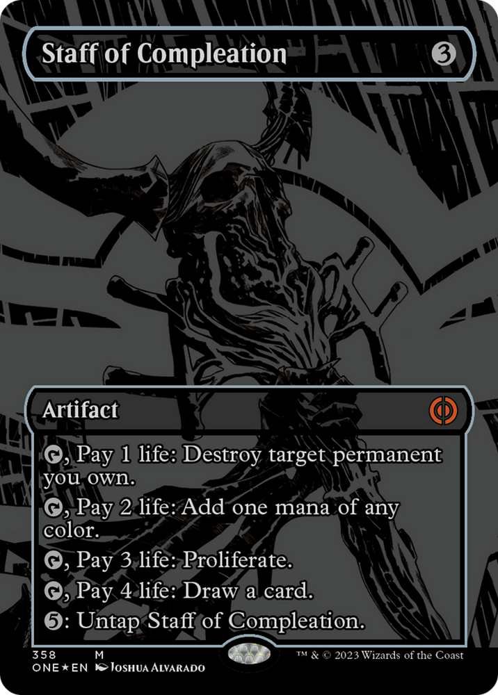 all oil slick cards mtg Tyrranax Rex - Raised Foil - Magic Singles Phyrexia: Will Be One you may put a card of that type from among the revealed cards into your hand Staff of Compleation (Oil Slick