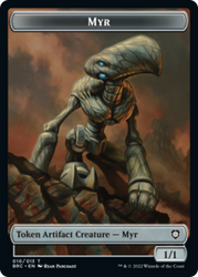 Myr // Servo Double-Sided Token [The Brothers' War Commander Tokens]