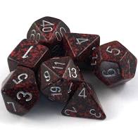 Speckled® Polyhedral Silver Volcano™ 7-Die Set